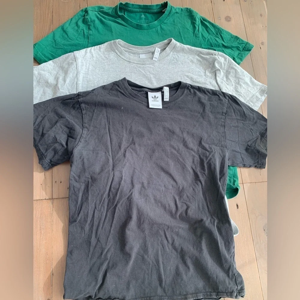 Adidas Men 3 cotton T-shirt bundle